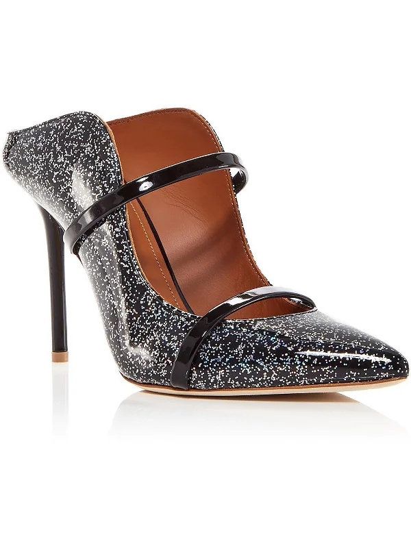 Women's Low - Heel Patent Leather Mules in Red for a Bold and Chic Office LookMaureen Womens Glitter Slip On Mules Women's Low - Heel Patent Leather Mules in Red for a Bold and Chic Office LookMaureen Womens Glitter Slip On Mules