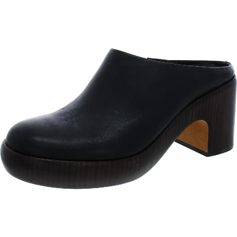 Women's Slip - On Leather Mules with Gold Buckles in Black for a Classic and Sophisticated StyleNAVINA CLOG Womens Leather Slip On Clogs Women's Slip - On Leather Mules with Gold Buckles in Black for a Classic and Sophisticated StyleNAVINA CLOG Womens Leather Slip On Clogs