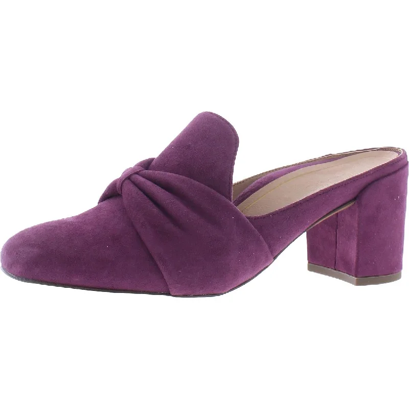 Women's Tassel - Trimmed Mules in Beige for a Laid - Back and Bohemian LookPresley Womens Suede Square Toe Mules