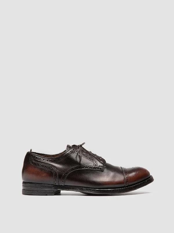Women's Metallic Foil - Finish Loafers in Gold for a Glamorous Night OutANATOMIA 90 - Brown Leather Derby Shoes Women's Metallic Foil - Finish Loafers in Gold for a Glamorous Night OutANATOMIA 90 - Brown Leather Derby Shoes