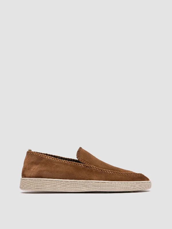 Adjustable Strap Women's Loafers in Tan for a Custom FitHERBIE 011 - Brown Suede Penny Loafers Adjustable Strap Women's Loafers in Tan for a Custom FitHERBIE 011 - Brown Suede Penny Loafers