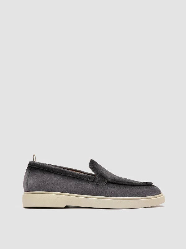 Women's Premium Leather Tassel Loafers in Dark Brown for a Classic Office LookBONES 101 - Grey Suede Loafers Women's Premium Leather Tassel Loafers in Dark Brown for a Classic Office LookBONES 101 - Grey Suede Loafers