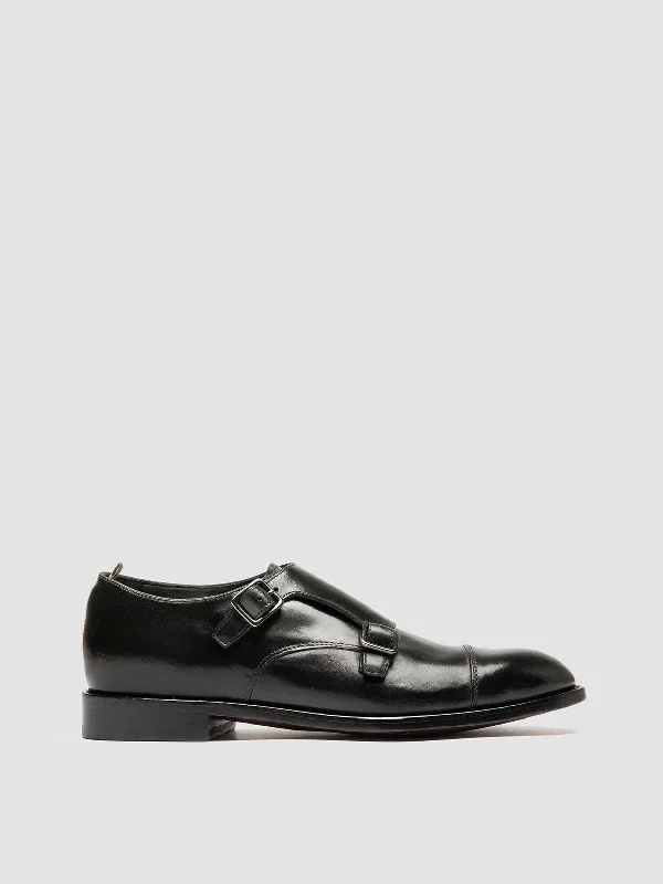 Women's Premium Leather Tassel Loafers in Dark Brown for a Classic Office LookSIGNATURE 004 - Black Leather Monk Shoes Women's Premium Leather Tassel Loafers in Dark Brown for a Classic Office LookSIGNATURE 004 - Black Leather Monk Shoes