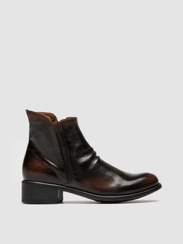 Women's Tassel - Trimmed Loafers with a Low Heel in Olive Green for a Trendy TwistLIS 001 - Brown Leather Zipped Boots Women's Tassel - Trimmed Loafers with a Low Heel in Olive Green for a Trendy TwistLIS 001 - Brown Leather Zipped Boots