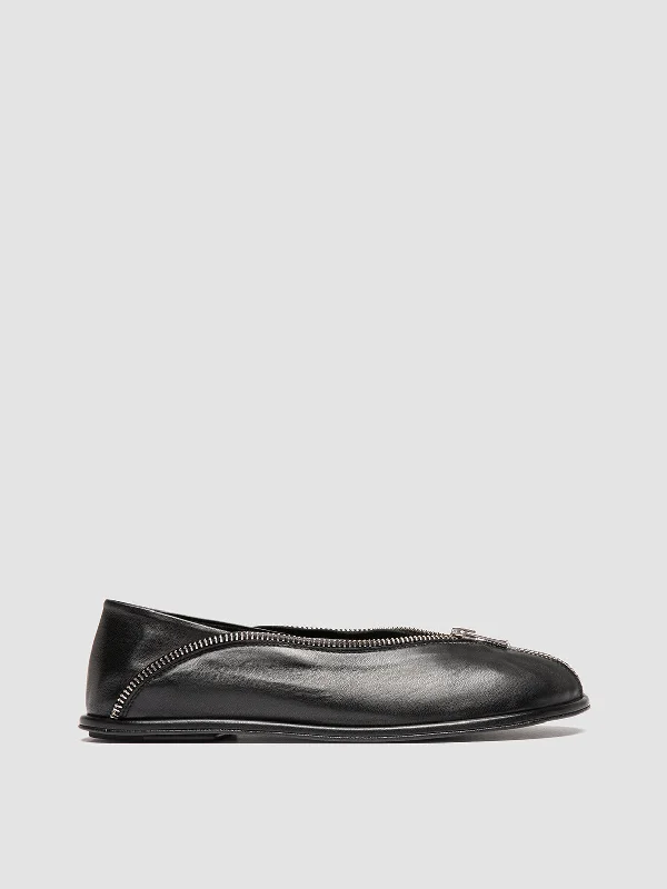 Orthopedic Women's Loafers with Arch Support in Brown for Foot HealthFONTAYNE 006 - Black Leather Ballerina Shoes Orthopedic Women's Loafers with Arch Support in Brown for Foot HealthFONTAYNE 006 - Black Leather Ballerina Shoes