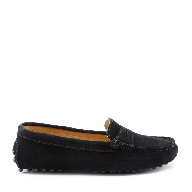 Orthopedic Women's Loafers with Arch Support in Brown for Foot HealthWomen's Penny Driving Loafers, black suede Orthopedic Women's Loafers with Arch Support in Brown for Foot HealthWomen's Penny Driving Loafers, black suede