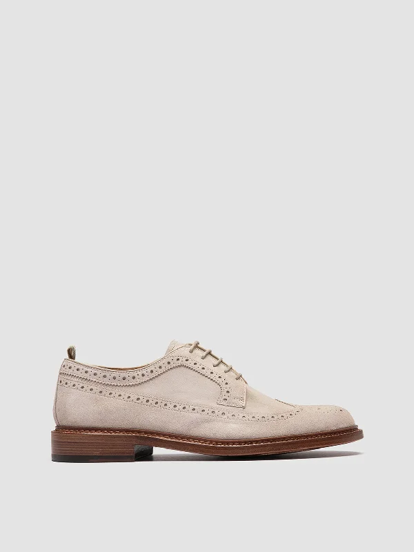 Sustainable Women's Recycled Material Loafers in Gray for Eco - Conscious ShoppersASTON 003 - Beige Suede Derby Shoes Sustainable Women's Recycled Material Loafers in Gray for Eco - Conscious ShoppersASTON 003 - Beige Suede Derby Shoes