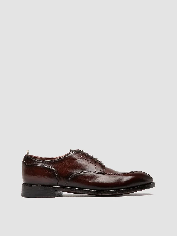 Plus Size Women's Wide - Fit Penny Loafers in Black for All - Day ComfortSIGNATURE 005 - Burgundy Leather Derby Shoes Plus Size Women's Wide - Fit Penny Loafers in Black for All - Day ComfortSIGNATURE 005 - Burgundy Leather Derby Shoes