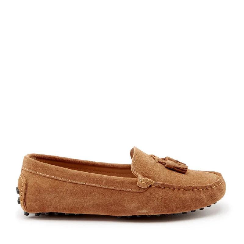 Lightweight Women's Mesh - Paneled Loafers in White for BreathabilityWomen's Tasselled Driving Loafers, tobacco suede Lightweight Women's Mesh - Paneled Loafers in White for BreathabilityWomen's Tasselled Driving Loafers, tobacco suede