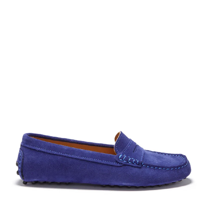 Women's Fur - Lined Loafers in Tan for a Cozy Winter OptionWomen's Penny Driving Loafers, ink blue suede Women's Fur - Lined Loafers in Tan for a Cozy Winter OptionWomen's Penny Driving Loafers, ink blue suede