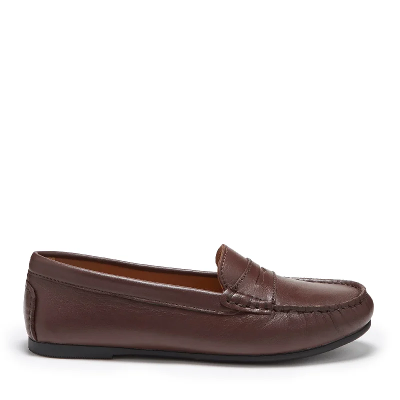 Women's Metallic Foil - Finish Loafers in Gold for a Glamorous Night OutWomen's Penny Driving Loafers Full Rubber Sole, brown leather Women's Metallic Foil - Finish Loafers in Gold for a Glamorous Night OutWomen's Penny Driving Loafers Full Rubber Sole, brown leather