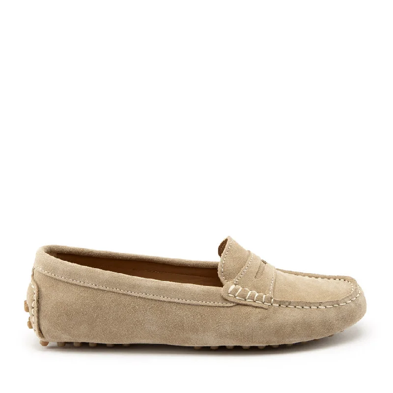 Orthopedic Women's Loafers with Arch Support in Brown for Foot HealthWomen's Penny Driving Loafers, taupe suede Orthopedic Women's Loafers with Arch Support in Brown for Foot HealthWomen's Penny Driving Loafers, taupe suede
