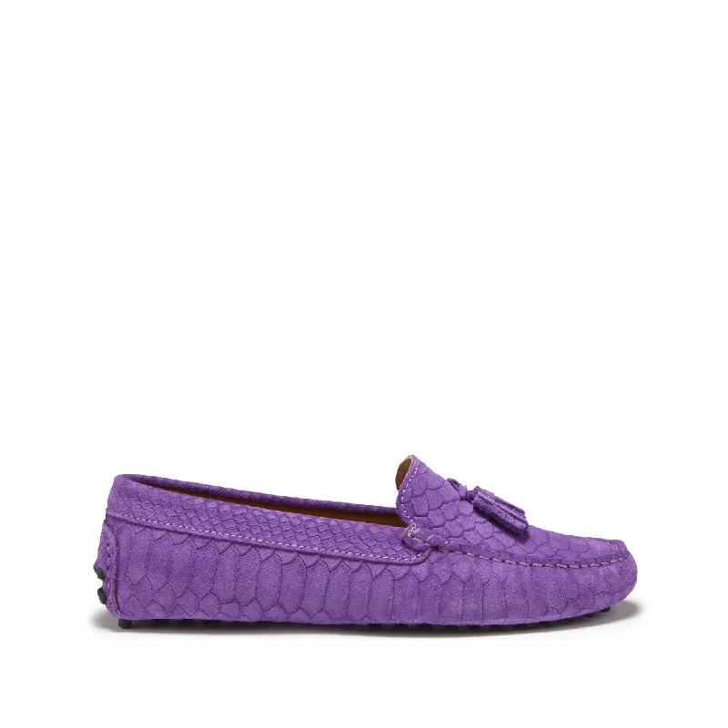 Plus Size Women's Wide - Fit Penny Loafers in Black for All - Day ComfortWomen's Tasselled Driving Loafers, purple embossed suede Plus Size Women's Wide - Fit Penny Loafers in Black for All - Day ComfortWomen's Tasselled Driving Loafers, purple embossed suede