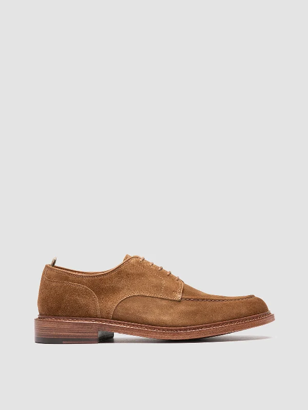 Women's Metallic Foil - Finish Loafers in Gold for a Glamorous Night OutASTON 002 - Brown Suede Derby Shoes Women's Metallic Foil - Finish Loafers in Gold for a Glamorous Night OutASTON 002 - Brown Suede Derby Shoes