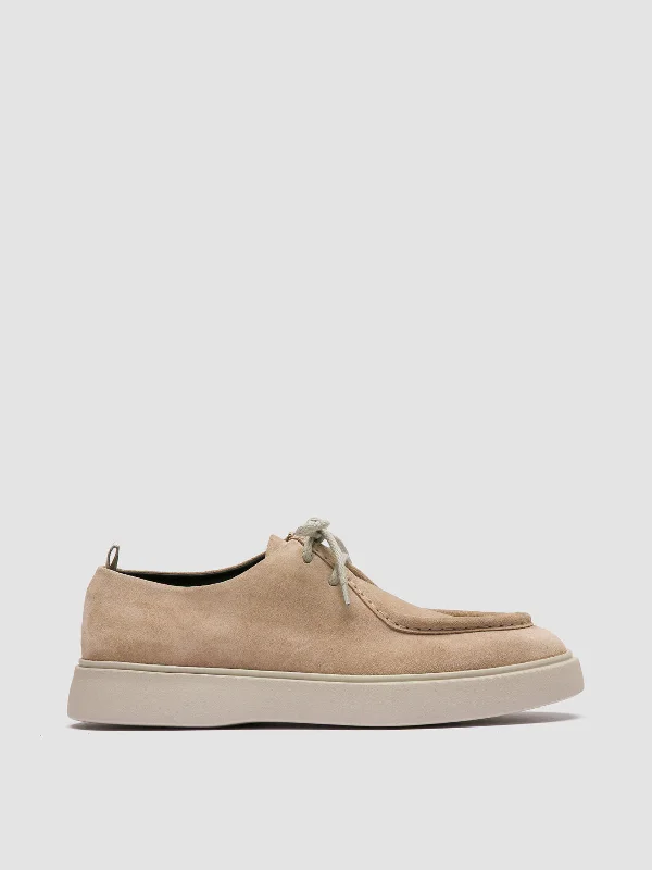Women's Tassel - Trimmed Loafers with a Low Heel in Olive Green for a Trendy TwistFRAME 011 - Beige Suede Derby Shoes Women's Tassel - Trimmed Loafers with a Low Heel in Olive Green for a Trendy TwistFRAME 011 - Beige Suede Derby Shoes