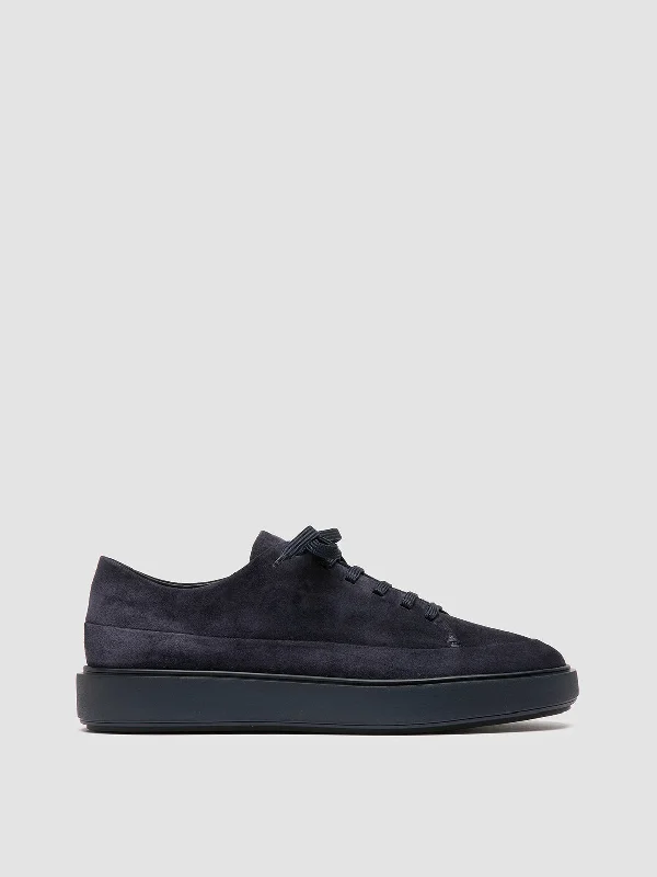 Waterproof Women's Loafers in Black for Rainy DaysRELEASE 001 - Blue Suede Low Top Sneakers Waterproof Women's Loafers in Black for Rainy DaysRELEASE 001 - Blue Suede Low Top Sneakers