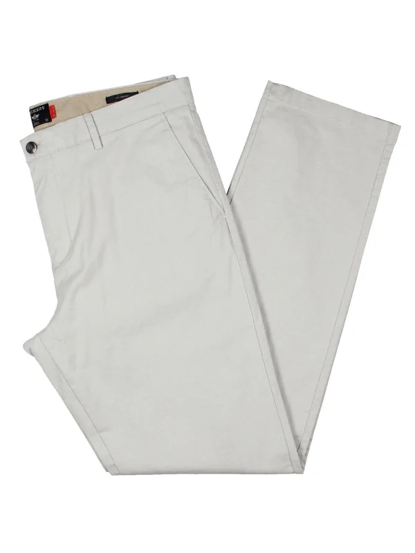 Mens Slim Fit High Rise Chino Pants