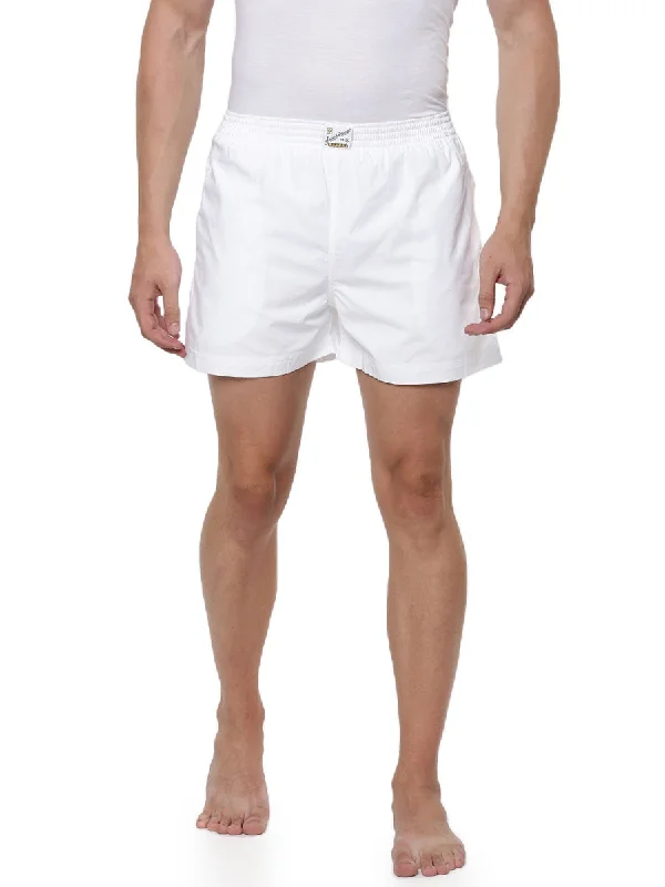 Mens White Dhoti Wear 2 in 1 Shorts with Knitted Breif French Draw