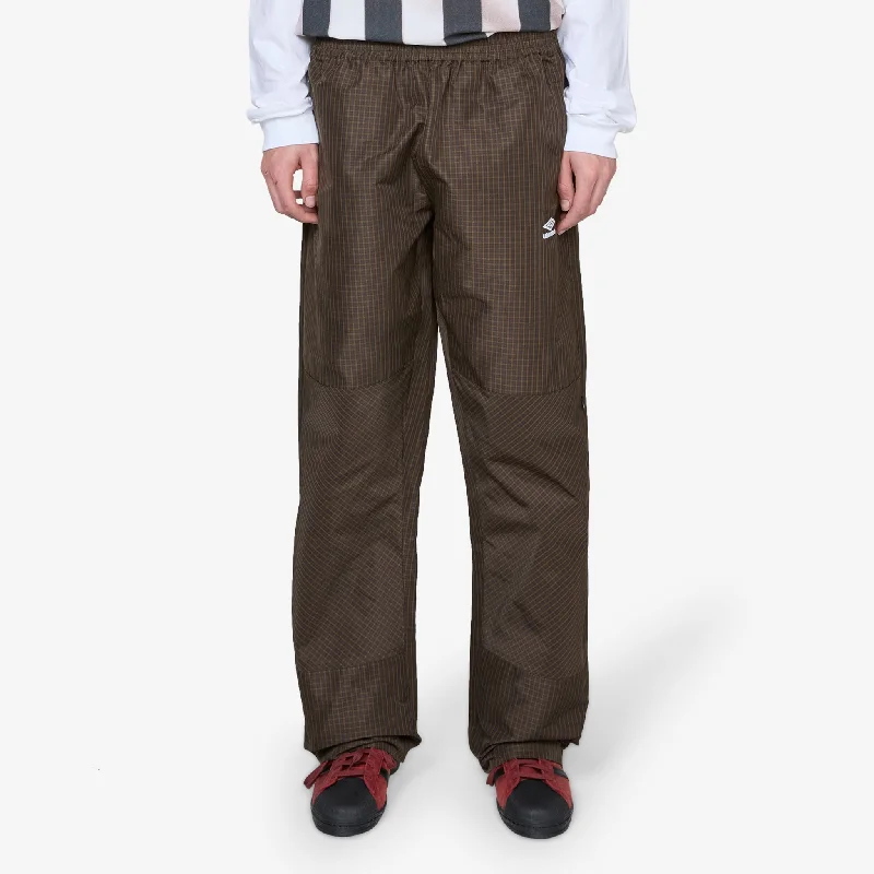 Mini Check Double Knee Pants Check Brown