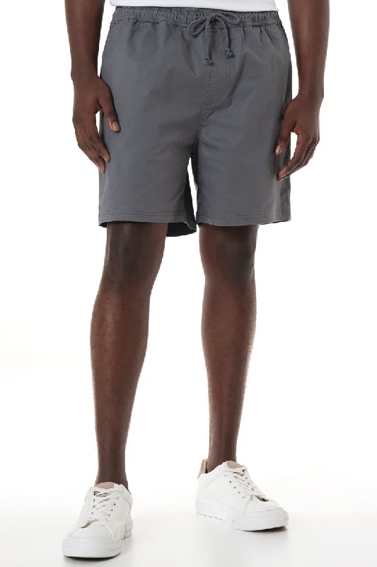 Pull On Shorts _ 150439 _ Dark Grey