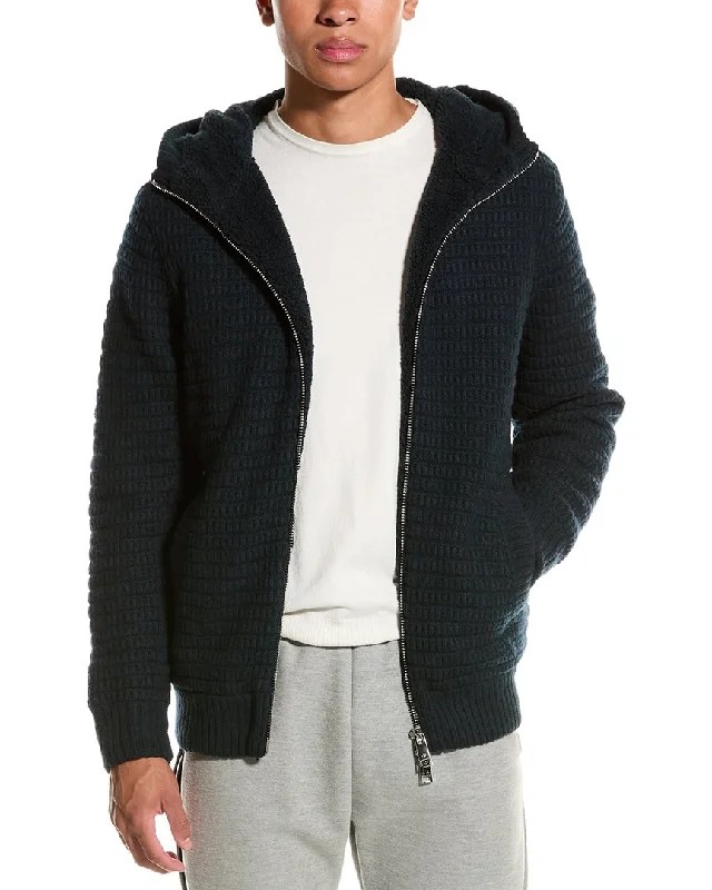 Armani Exchange Wool-Blend Knit Coat