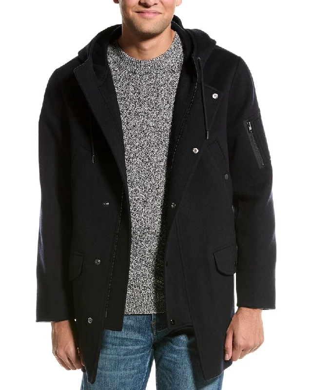 Theory New Divide Wool & Cashmere-Blend Coat