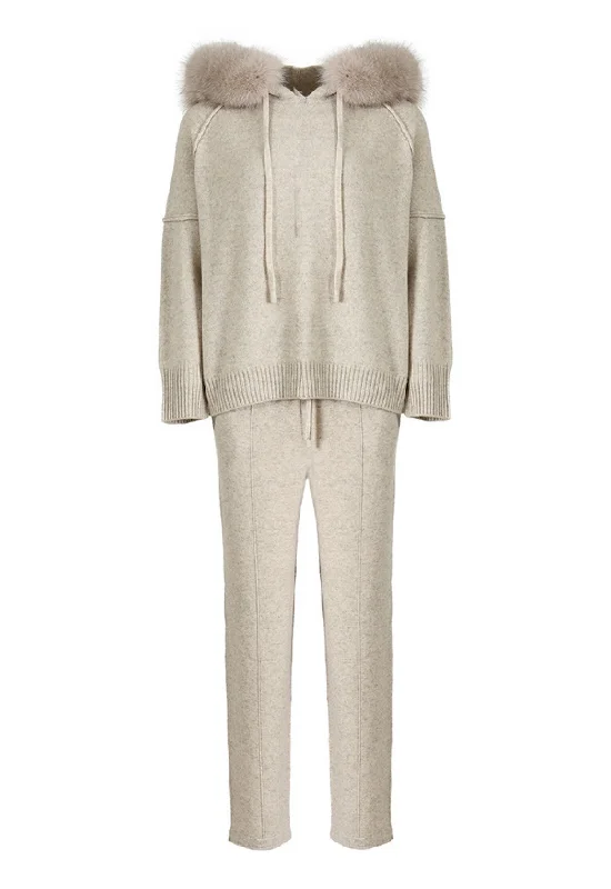 Latte Cashmere Tracksuit