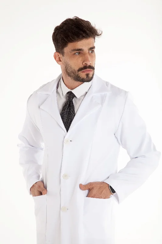 Men's Lab Coat Pierre White