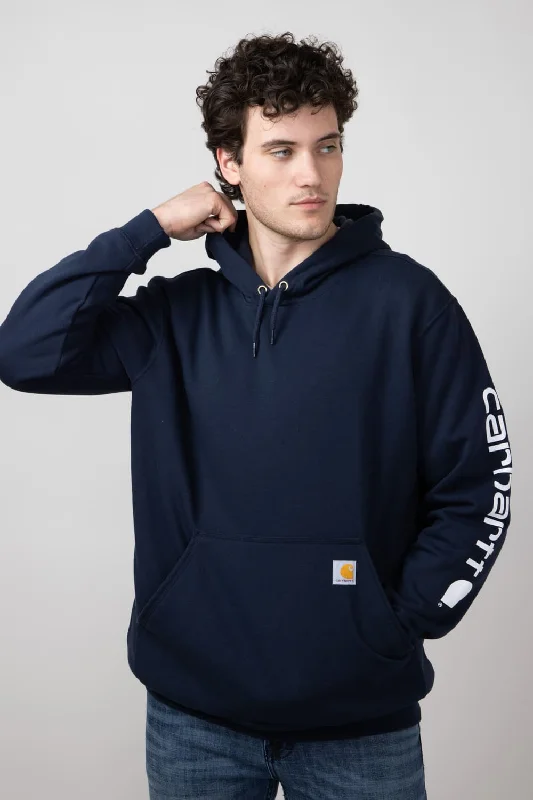 Carhartt Loose Fit Graphic Hoodie for Men in Navy | K288-472-NAVY