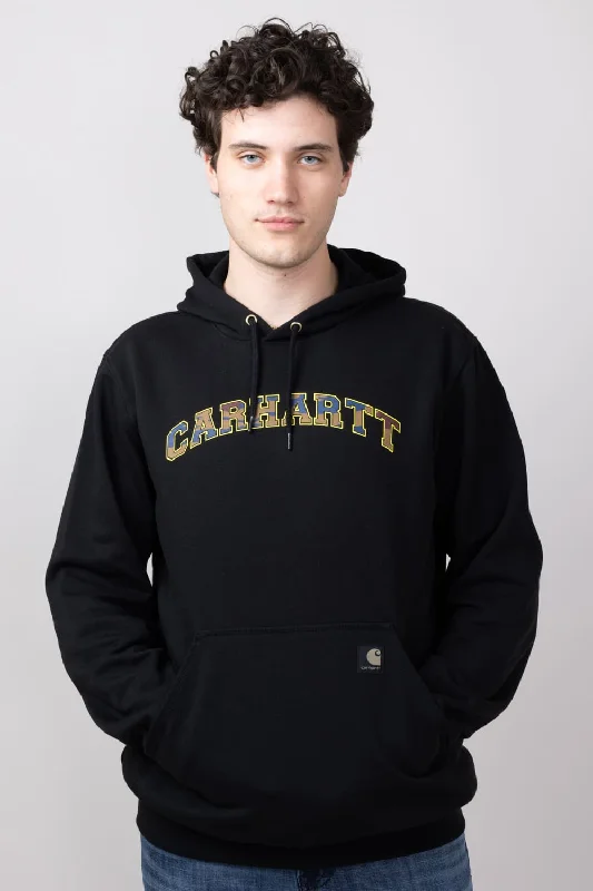 Carhartt Loose Fit Midweight Camo Logo Graphic Sweatshirt for Men in Black | 106389-N04-BLACK