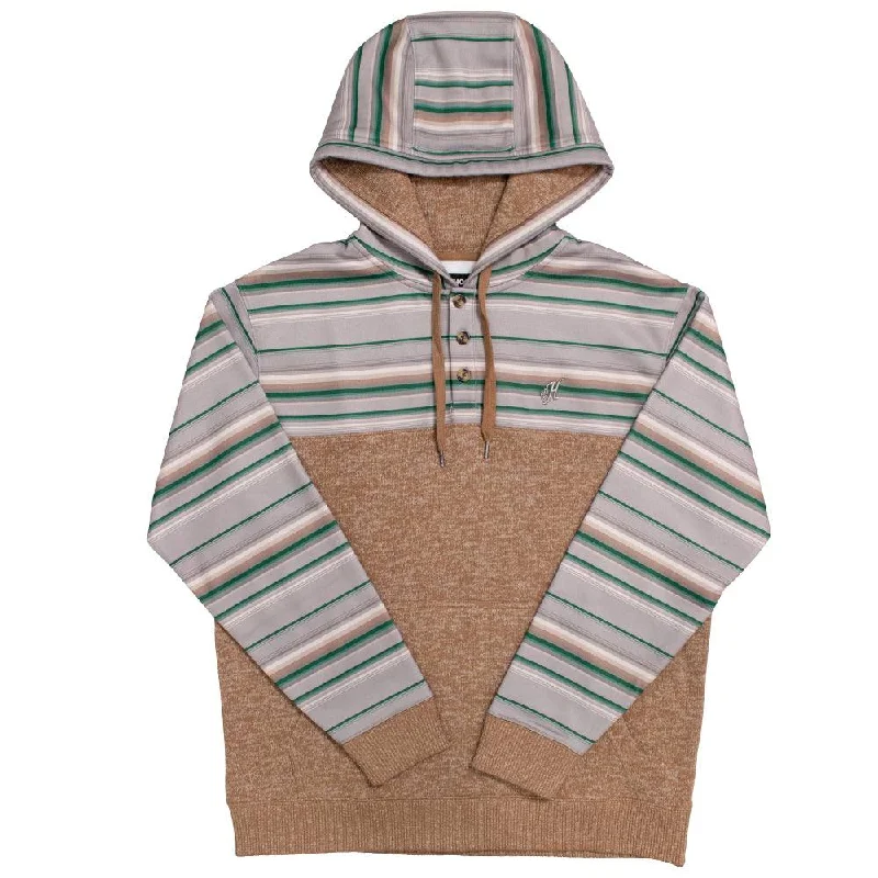 "Jimmy" Tan w/Multi Color Stripes Hoody