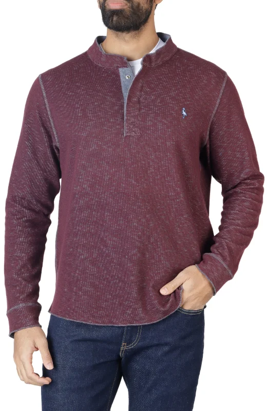 Reversible Double Knit Henley