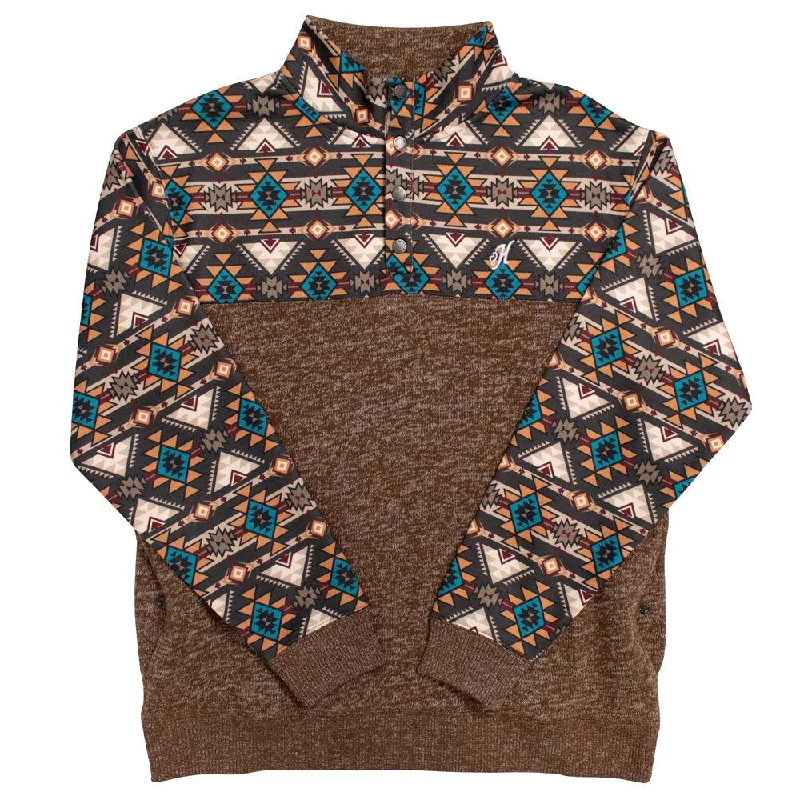 "Stevie" Brown/Tan w/Aztec Pattern