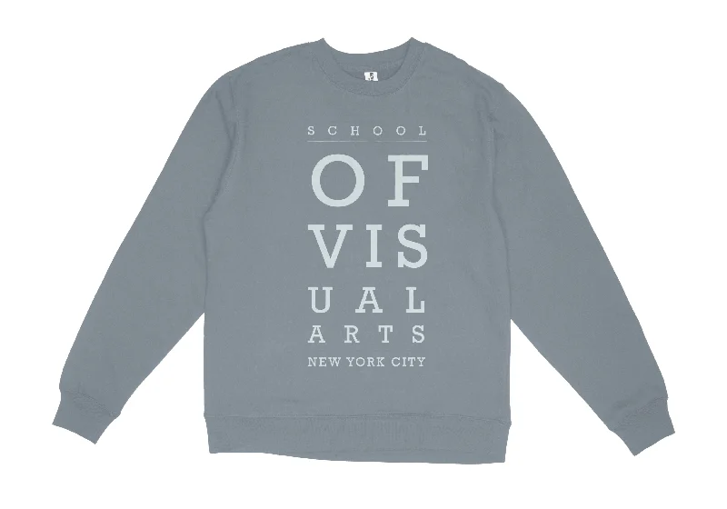 SVA Eyechart Crewneck Sweatshirt (Multiple Colors)