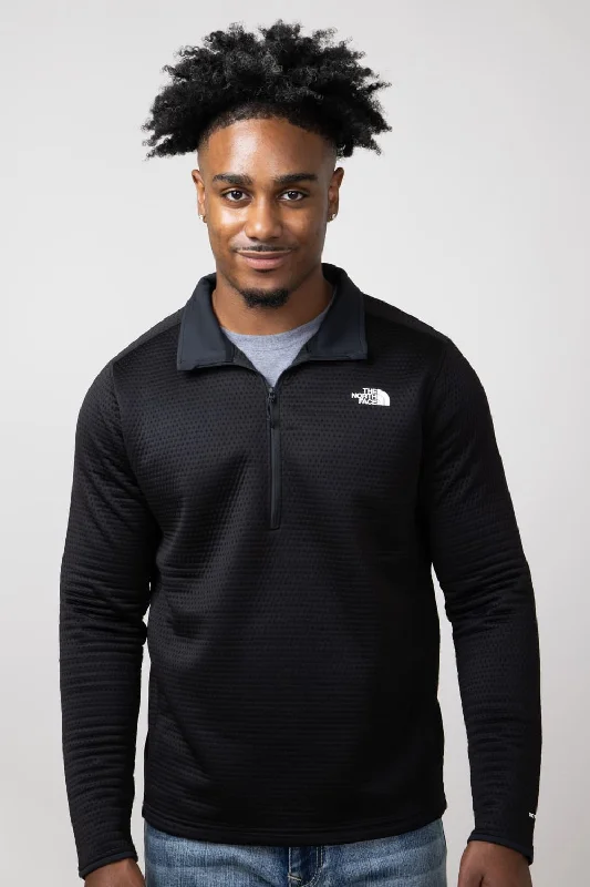 The North Face DotKnit Thermal 1/4 Zip for Men in Black | NF0A88U6-JK3-BLK