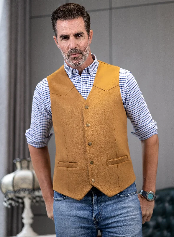 Casual Men's Suede V Lapel Vest