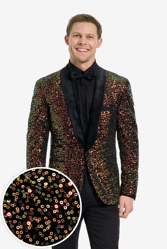 Dinner Jacket - Amber Sequins