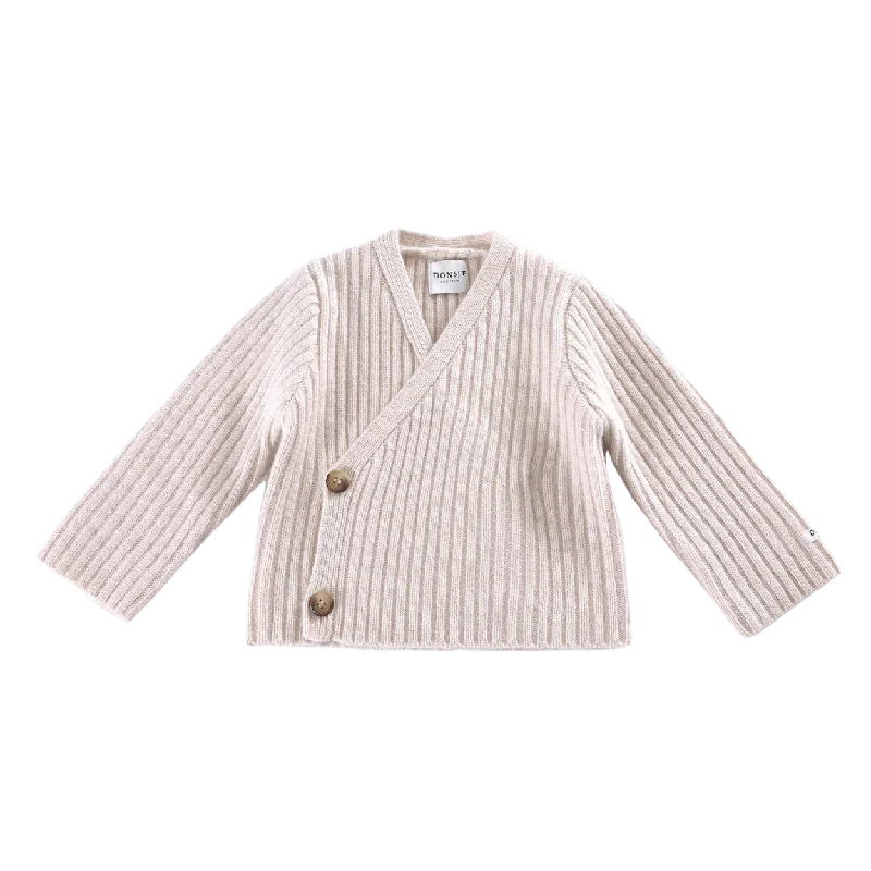 Elo Merino Wool Cardigan | Soft Blush