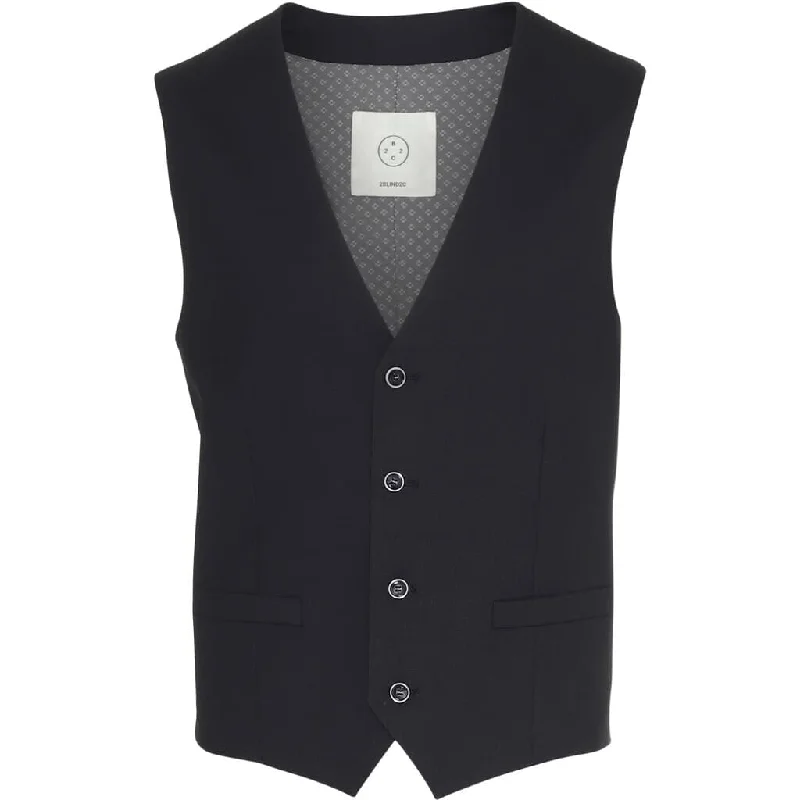 Fresco Wool Vest - NAV Navy