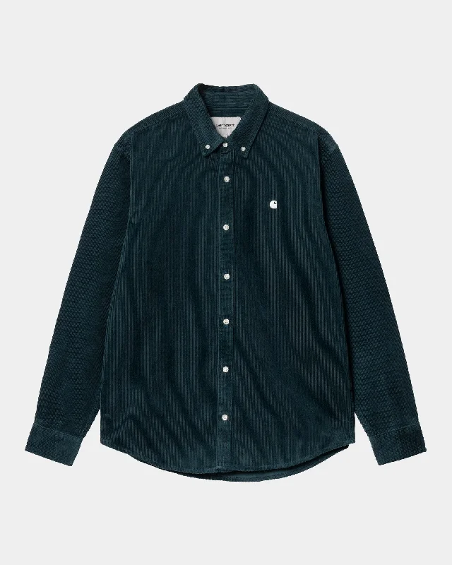 Madison Cord Shirt | Duck Blue / Wax