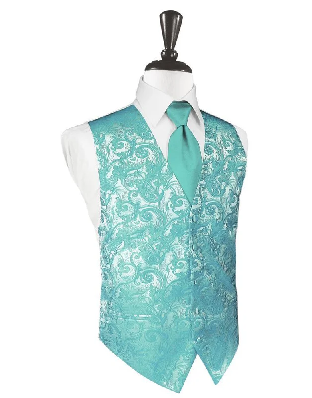 Mermaid Tapestry Tuxedo Vest