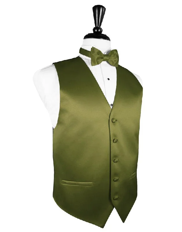 Moss Luxury Satin Tuxedo Vest