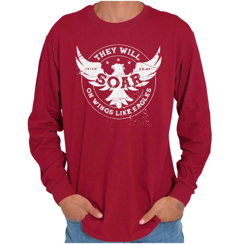 On Eagles Wings Long Sleeve T Shirt