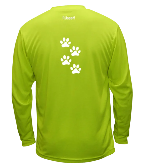 Unisex Reflective Long Sleeve - Paw Prints