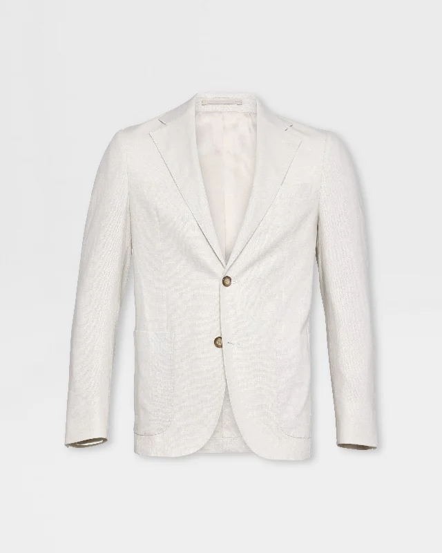 Unstructured Linen Blazer