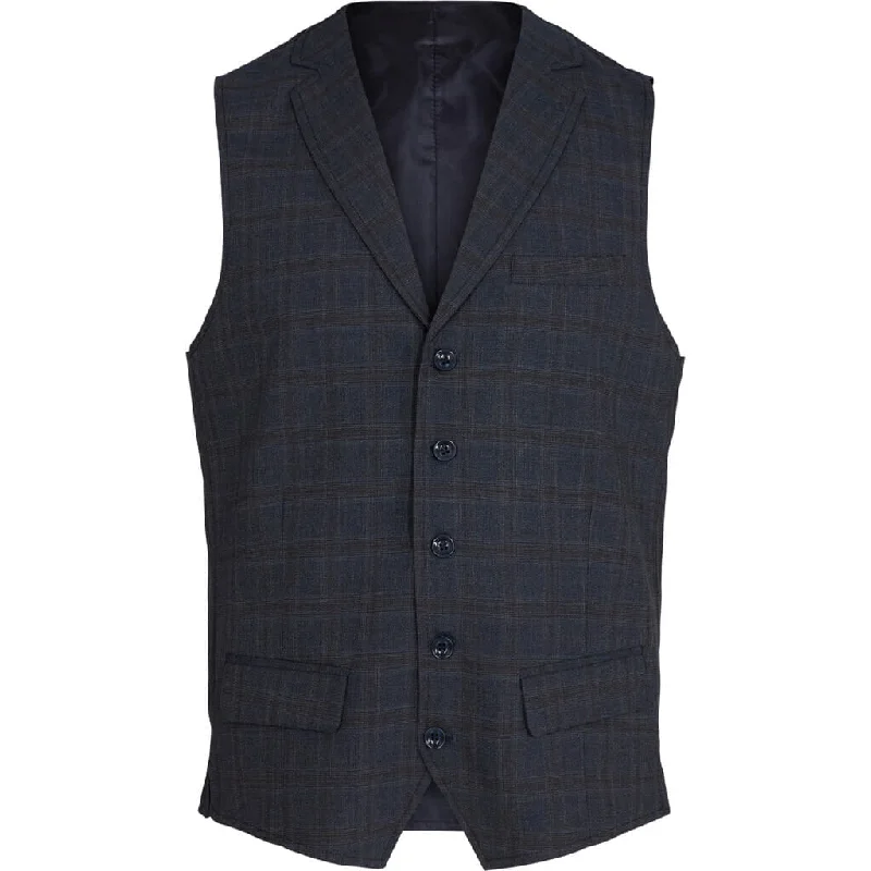 Wolf Check Vest - NAV Navy