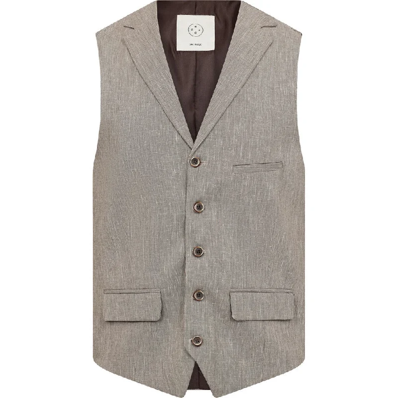 Wolf Linen Vest - BGE Beige