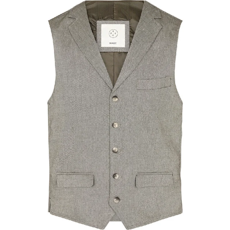 Wolf Linen Vest - GRN Green