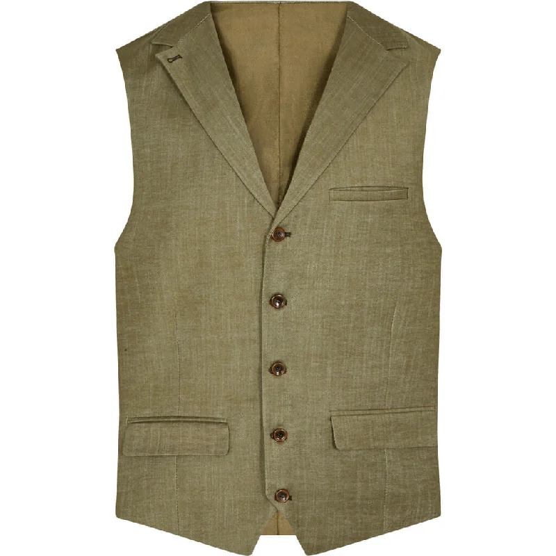 Wolf Cotton Vest - GRN Green