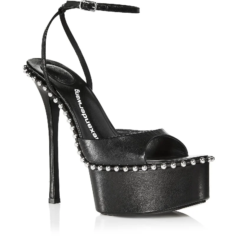 Elastic - Strap Women's Sandals with a Padded Toe in Teal for Easy On - and - OffAlexander Wang Womens Nova 145 Leather Dressy Platform Sandals Elastic - Strap Women's Sandals with a Padded Toe in Teal for Easy On - and - OffAlexander Wang Womens Nova 145 Leather Dressy Platform Sandals
